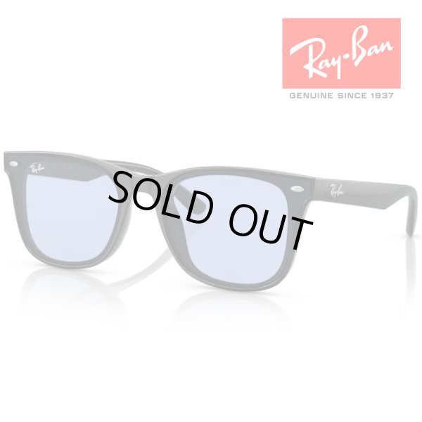 画像1: RayBan レイバン サングラス メガネフレーム 65□18 ブラック ブルー RB4391D 601/80 フラットレンズ クロス付き レイバン純正メガネケース付き 国内正規品 (1)