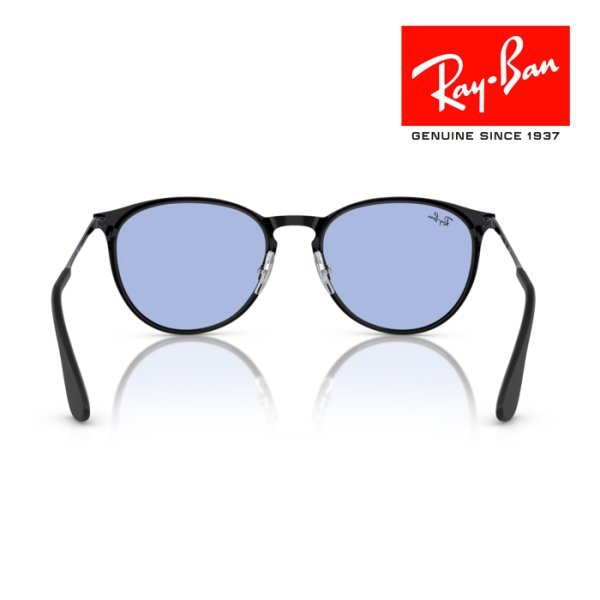 画像3: RayBan レイバン サングラス メガネフレーム Erika metal エリカメタル 54□19 ブラック ブルー RB3539 002/80 クロス付き レイバン純正メガネケース付き 国内正規品 (3)