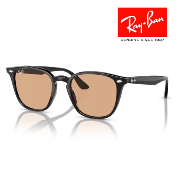 画像1: RayBan レイバン サングラス メガネフレーム 52□20 ブラック ブラウン RB4258F 601/93 クロス付き レイバン純正メガネケース付き 国内正規品 (1)