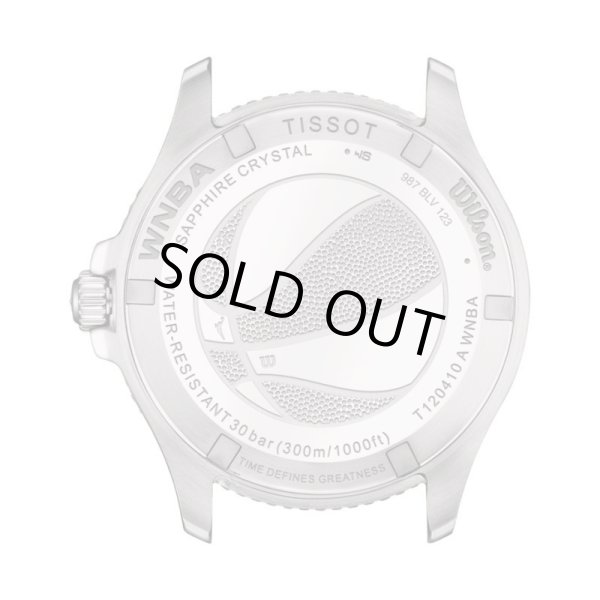 画像4: T1204101701100 ティソ TISSOT シースター1000 SEASTAR 1000 クオーツ 40mm T120.410.27.017.011.00 Wilson WNBA 替えベルト付き 正規品 (4)
