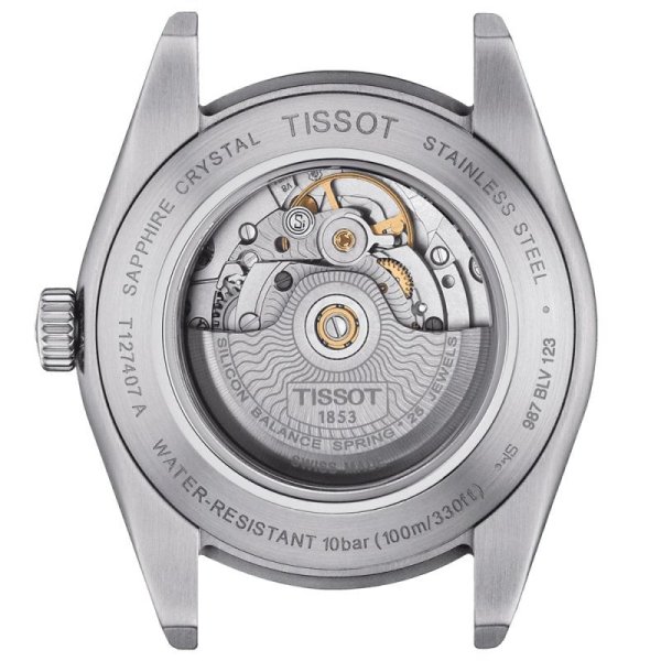 画像2: ティソ TISSOT ジェントルマン オートマティック GENTLEMAN AUTOMATIC メンズ ステンレス ベルト 機械式自動巻き T1274071104100 T127.407.11.041.00 パワーリザーブ80時間 正規品 (2)