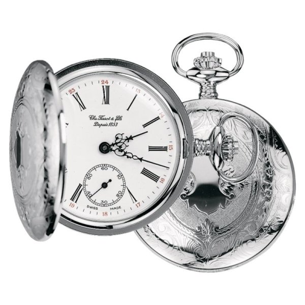 画像1: ティソ TISSOT 懐中時計 ポケットウォッチ SAVONNETTE MECHANICAL サボネット T83640113 メカニカル 機械式手巻き 蓋付き 正規品 (1)