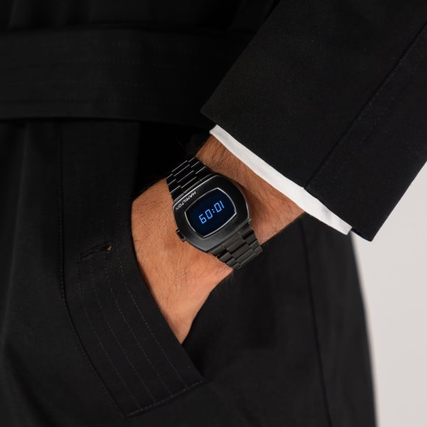 画像8: H52404131 腕時計 ハミルトン HAMILTON アメリカン クラシック PSR Digital Quartz ブラック ブルー 正規品 (8)