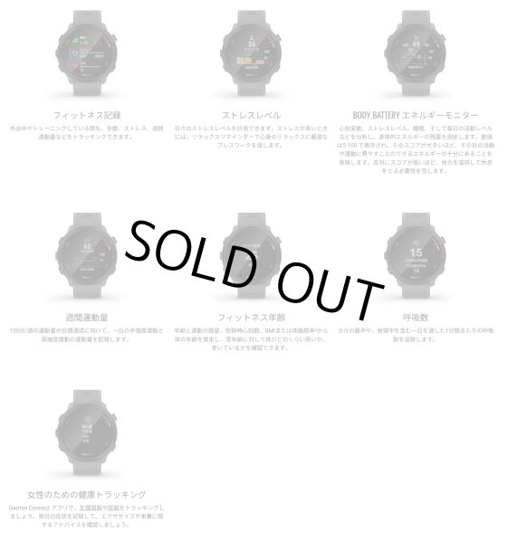 画像9: GARMIN ガーミン ForeAthlete 55 Black エントリー向けGPSランニングウォッチ 010-02562-40 スマートウォッチ ランニング 健康管理 正規輸入品 (9)