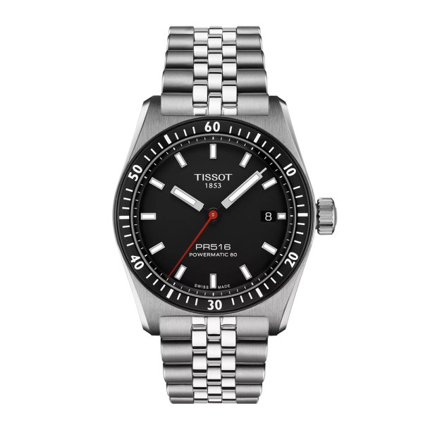 画像1: T1494071105100 ティソ TISSOT Tissot PR516 Powermatic 80 メンズ 機械式自動巻き T149.407.11.051.00 38mm パワーリザーブ80時間 ニヴァクロンヒゲゼンマイ 正規輸入品 (1)