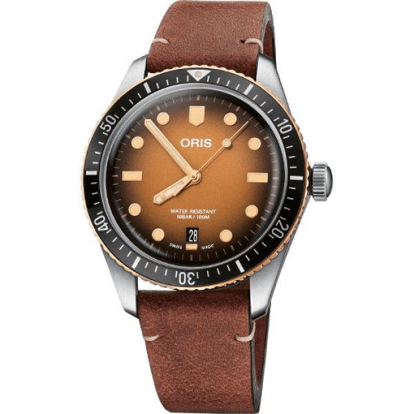 画像1: 腕時計 オリス ORIS ダイバーズ65 復刻モデル デイト 機械式自動巻 100m防水 メンズ 73377074356 01 733 7707 4356-07 5 20 45 ステンレス×ブロンズ 正規品 (1)