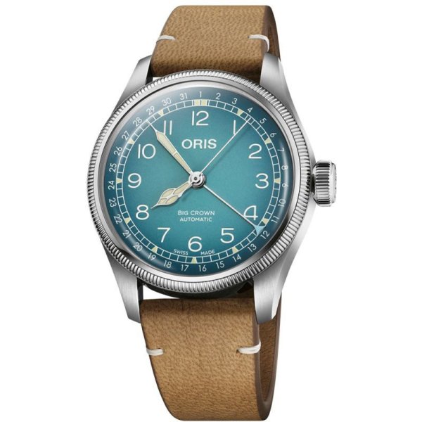 画像1: 腕時計 オリス ORIS ビッグクラウン ポインターデイト 機械式自動巻 メンズ ビッグクラウンｘチェルボボランテ 01 754 7779 4065-Set 38mm 正規品 (1)