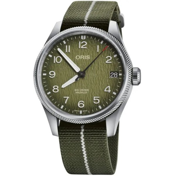 画像1: 腕時計 オリス ORIS 01 751 7761 4187-Set プロパイロット デイト オカバンゴ エアレスキュー リミテッド エディション 2011本 限定 機械式自動巻 メンズ 正規品 (1)