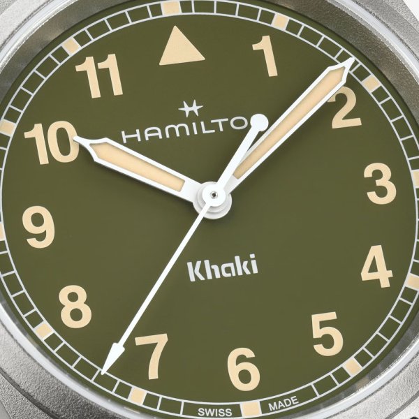画像5: H69301160 ハミルトン HAMILTON カーキ フィールド クォーツ 33mm メンズ Quartz 黒文字盤 ステンレスベルト 正規輸入品 (5)