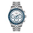 画像1: T1494621101100 ティソ TISSOT PR516 クロノグラフ メカニカル 機械式自動巻き メンズ ステンレス ベルト T149.462.11.011.00 ホワイト 正規輸入品 (1)