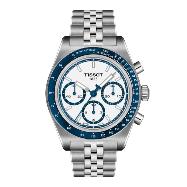 画像1: T1494621101100 ティソ TISSOT PR516 クロノグラフ メカニカル 機械式自動巻き メンズ ステンレス ベルト T149.462.11.011.00 ホワイト 正規輸入品 (1)