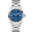 画像2: HAMILTON ハミルトン カーキ フィールド オート Khaki Field Auto 38mm メンズ 腕時計 H70455140 ブルー文字盤 正規輸入品 (2)