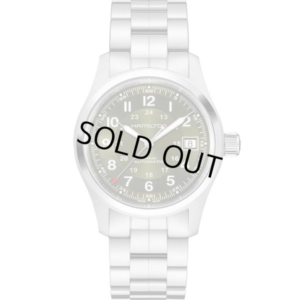 画像2: HAMILTON ハミルトン カーキ フィールド オート Khaki Field Auto 42mm メンズ 腕時計 H70605160 グリーン文字盤 正規輸入品 (2)