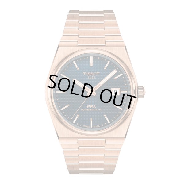 画像1: T1374073304100 ティソ TISSOT PRX メカニカル 機械式自動巻き オートマティック メンズ ステンレス ベルト T137.407.33.041.00 ローズゴールドPVD 正規輸入品 (1)