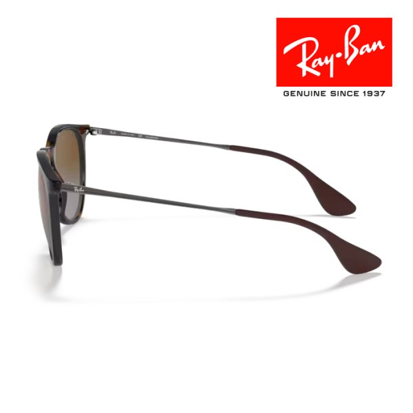 画像2: RayBan レイバン サングラス メガネフレーム Erika エリカ 54□18 polarized 偏光レンズ ブラウン ライトハバナ RB4171 710/T5 クロス付き レイバン純正メガネケース付き 国内正規品 (2)