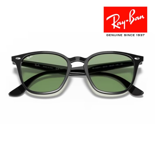 画像3: RayBan レイバン サングラス メガネフレーム 52□20 ブラック グリーン RB4258F 601/2 クロス付き レイバン純正メガネケース付き 国内正規品 (3)