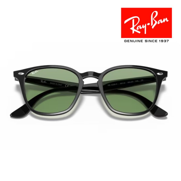 画像6: RayBan レイバン サングラス メガネフレーム 52□20 ブラック グリーン RB4258F 601/2 クロス付き レイバン純正メガネケース付き 国内正規品 (6)