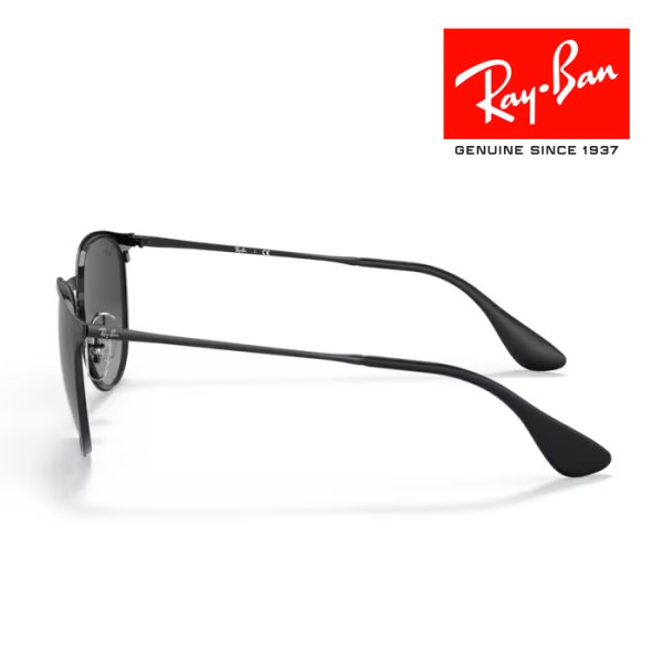 画像2: 	 RayBan レイバン サングラス メガネフレーム Erika metal エリカメタル 54□19 ブラック RB3539 002/8G クロス付き レイバン純正メガネケース付き 国内正規品 (2)