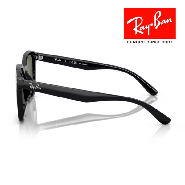 画像2: RayBan レイバン サングラス メガネフレーム 66□17 ブラック ブラウン RB4392D 601/9A クロス付き レイバン純正メガネケース付き 国内正規品 (2)
