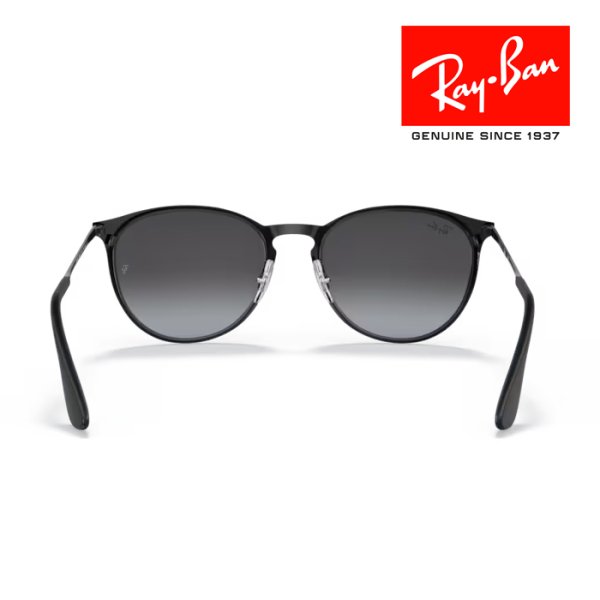 画像3: 	 RayBan レイバン サングラス メガネフレーム Erika metal エリカメタル 54□19 ブラック RB3539 002/8G クロス付き レイバン純正メガネケース付き 国内正規品 (3)