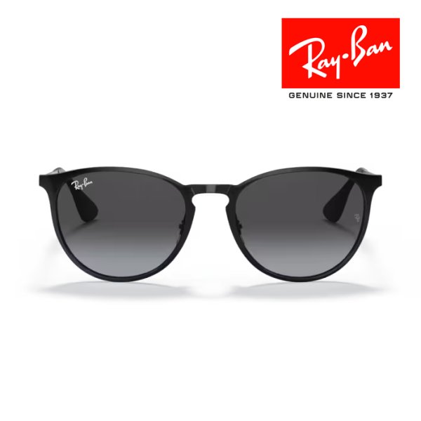 画像5: 	 RayBan レイバン サングラス メガネフレーム Erika metal エリカメタル 54□19 ブラック RB3539 002/8G クロス付き レイバン純正メガネケース付き 国内正規品 (5)