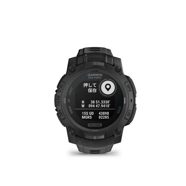 画像3: GARMIN ガーミン Instinct 3 010-02934-80 Dual Power Tactical 45mm タフネスGPSウォッチ スマートウォッチ 登山 トレッキング ソーラー 正規輸入品 (3)