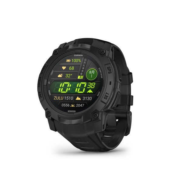 画像2: GARMIN ガーミン Instinct 3 010-03020-80 AMOLED Tactical 50mm タフネスGPSウォッチ スマートウォッチ 登山 トレッキング カラー 正規輸入品 (2)