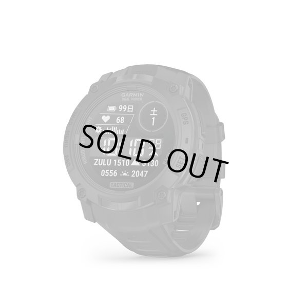 画像2: GARMIN ガーミン Instinct 3 010-02935-80 Dual Power Tactical 50mm タフネスGPSウォッチ スマートウォッチ 登山 トレッキング ソーラー 正規輸入品 (2)