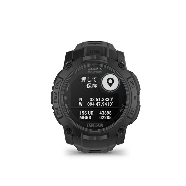 画像3: GARMIN ガーミン Instinct 3 010-02935-80 Dual Power Tactical 50mm タフネスGPSウォッチ スマートウォッチ 登山 トレッキング ソーラー 正規輸入品 (3)