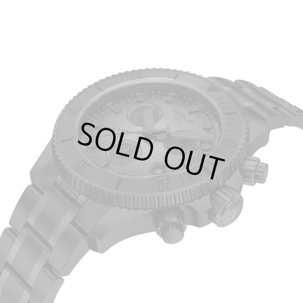 画像5: T1202173306100 ティソ TISSOT シースター1000 SEASTAR 1000 クオーツ クロノグラフ 38mm T120.217.33.061.00 ブラック 正規品 (5)