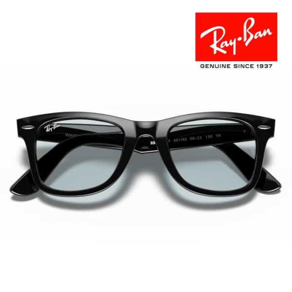 画像6: RayBan レイバン ウェイファーラー WAYFARER サングラス メガネフレーム 52□22 ブラック ライトグレー RB2140F 601R5 メーカー2年保証 クロス付き 正規品 (6)