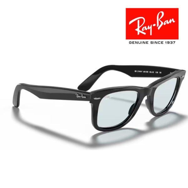 画像4: RayBan レイバン ウェイファーラー WAYFARER サングラス メガネフレーム 52□22 ブラック ライトグレー RB2140F 601R5 メーカー2年保証 クロス付き 正規品 (4)
