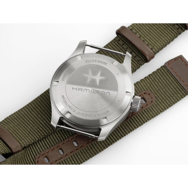 画像6: H69509910 ハミルトン HAMILTON カーキ フィールド メカ パワーリザーブ 40mm メンズ 機械式手巻き パワーリザーブ80時間 白文字盤 正規輸入品 (6)