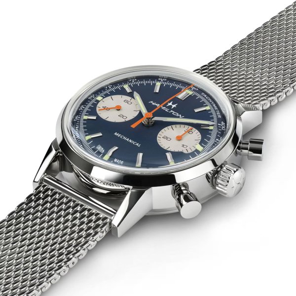 画像10: H38429541 ハミルトン HAMILTON 腕時計 American Classic Intra-Matic Chronograph H アメリカン クラシック イントラマティック クロノグラフH 手巻き 替えベルト付き 国内正規品 (10)