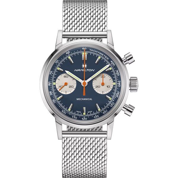 画像3: H38429541 ハミルトン HAMILTON 腕時計 American Classic Intra-Matic Chronograph H アメリカン クラシック イントラマティック クロノグラフH 手巻き 替えベルト付き 国内正規品 (3)