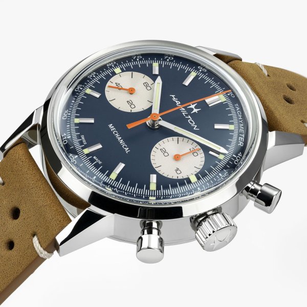 画像7: H38429541 ハミルトン HAMILTON 腕時計 American Classic Intra-Matic Chronograph H アメリカン クラシック イントラマティック クロノグラフH 手巻き 替えベルト付き 国内正規品 (7)
