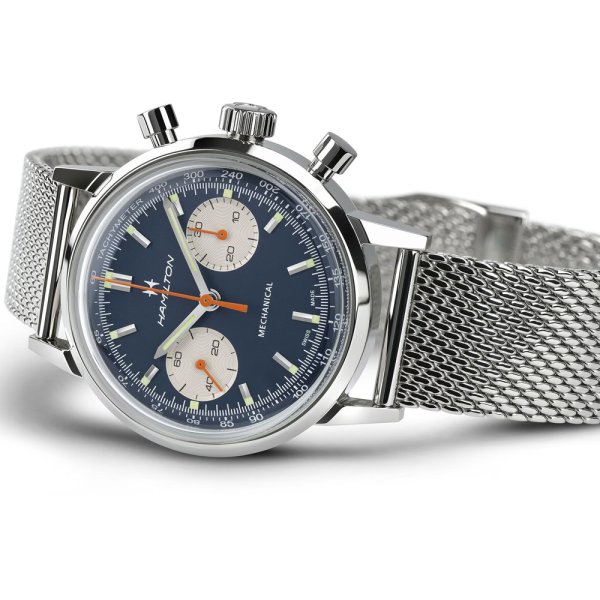 画像9: H38429541 ハミルトン HAMILTON 腕時計 American Classic Intra-Matic Chronograph H アメリカン クラシック イントラマティック クロノグラフH 手巻き 替えベルト付き 国内正規品 (9)