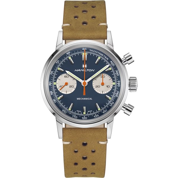 画像2: H38429541 ハミルトン HAMILTON 腕時計 American Classic Intra-Matic Chronograph H アメリカン クラシック イントラマティック クロノグラフH 手巻き 替えベルト付き 国内正規品 (2)