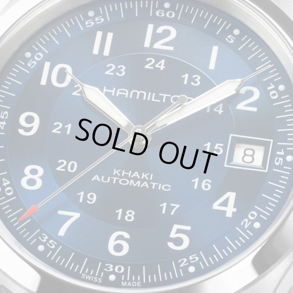 画像5: HAMILTON ハミルトン カーキ フィールド オート Khaki Field Auto 38mm メンズ 腕時計 H70455940 ブルー文字盤 NATOストラップ 正規輸入品 (5)