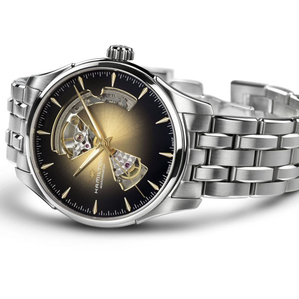 画像3: H32675101 ハミルトン HAMILTON ジャズマスター オープンハート 40mm スモーキーダイヤル メンズ 機械式 自動巻き ブラウンダイヤル 正規輸入品 (3)