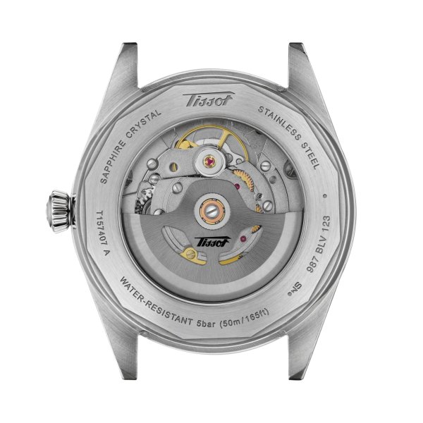 画像3: ティソ TISSOT ヴィソデート Visodate 39mm パワーマティック80 自動巻き メンズ T1574071105100 T157.407.11.051.00 ステンレス ベルト 正規輸入品 (3)