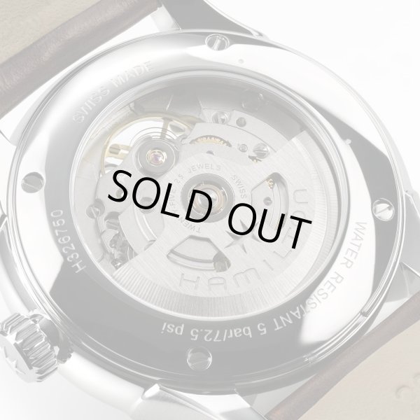 画像6: H32675501 ハミルトン HAMILTON ジャズマスター オープンハート 40mm スモークダイヤル メンズ 機械式 自動巻き ブラウンダイヤル 正規輸入品 (6)