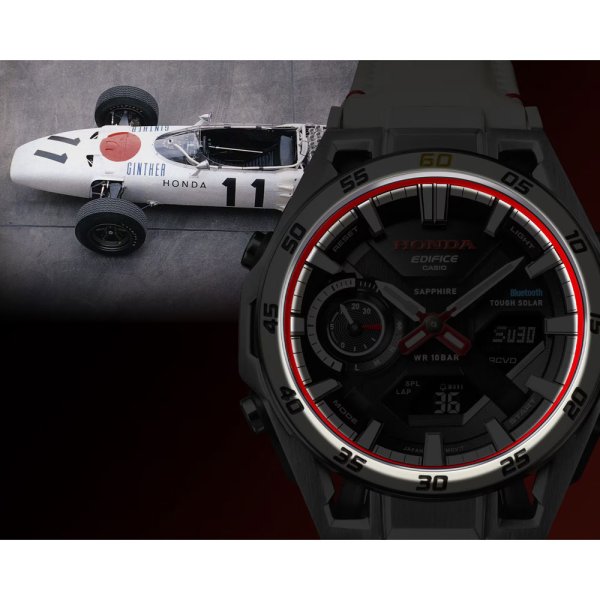 画像4: 腕時計 カシオ  EDIFICE Honda F1初優勝60周年記念コラボレーションモデル EDIFICE SOSPENSIONE ECB-2300HR-1AJR 正規品 (4)