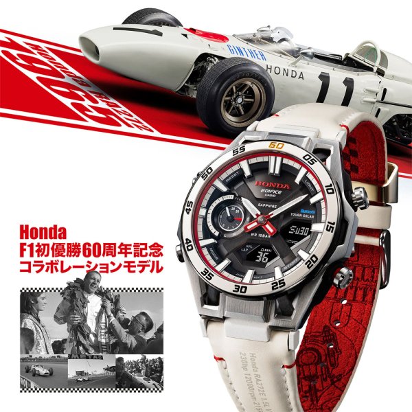 画像11: 腕時計 カシオ  EDIFICE Honda F1初優勝60周年記念コラボレーションモデル EDIFICE SOSPENSIONE ECB-2300HR-1AJR 正規品 (11)