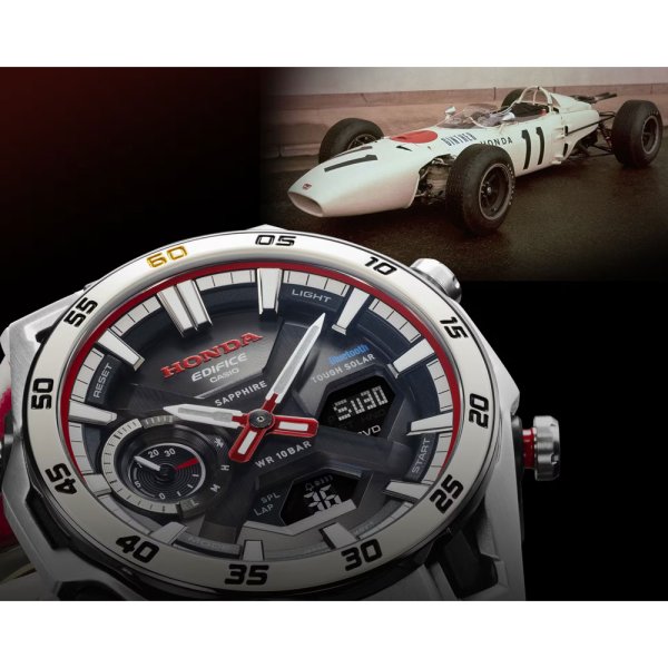 画像3: 腕時計 カシオ  EDIFICE Honda F1初優勝60周年記念コラボレーションモデル EDIFICE SOSPENSIONE ECB-2300HR-1AJR 正規品 (3)