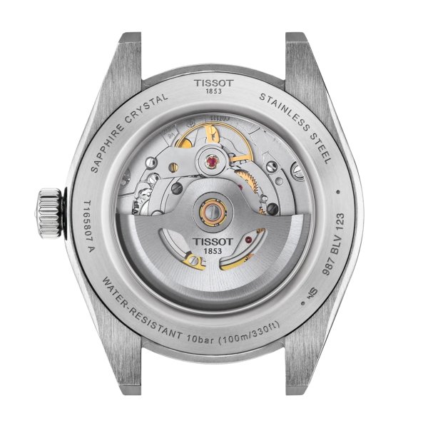 画像3: ティソ TISSOT ジェントルマン オートマティック 38mm GENTLEMAN AUTOMATIC メ ンズ 機械式自動巻き T165.807.11.031.00 パワーリザーブ80時間 正規輸入品 (3)