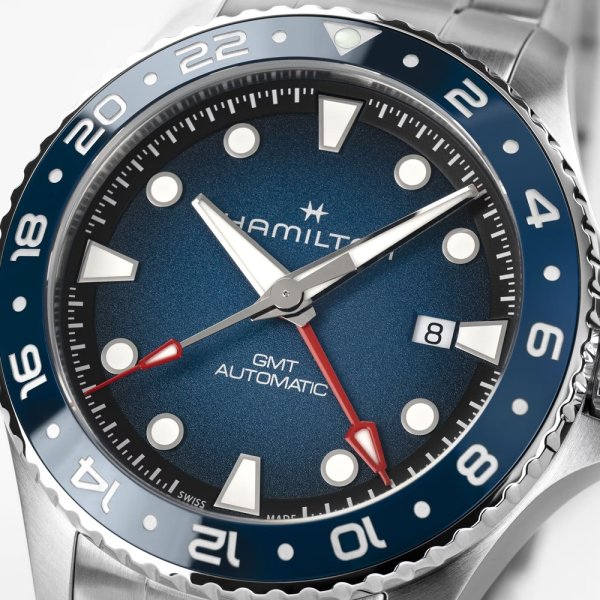 画像4: 腕時計 ハミルトン HAMILTON カーキ ネイビー スキューバオート 30気圧防水 43mm メンズ 機械式 自動巻き H82535140 正規輸入品 (4)