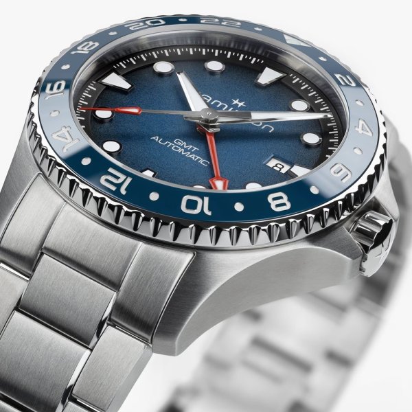 画像5: 腕時計 ハミルトン HAMILTON カーキ ネイビー スキューバオート 30気圧防水 43mm メンズ 機械式 自動巻き H82535140 正規輸入品 (5)