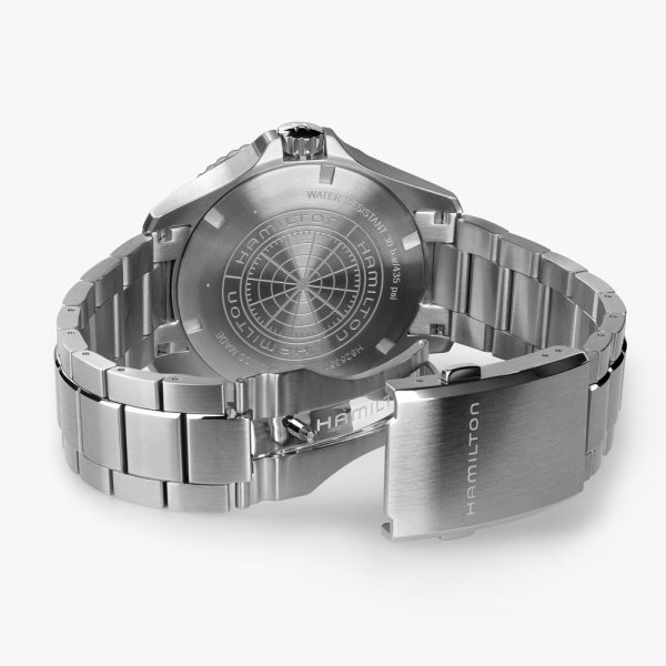 画像6: 腕時計 ハミルトン HAMILTON カーキ ネイビー スキューバオート 30気圧防水 43mm メンズ 機械式 自動巻き H82535140 正規輸入品 (6)
