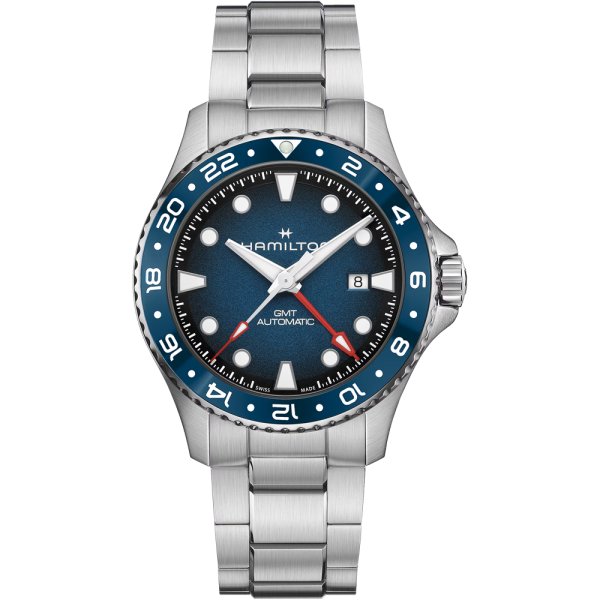 画像1: 腕時計 ハミルトン HAMILTON カーキ ネイビー スキューバオート 30気圧防水 43mm メンズ 機械式 自動巻き H82535140 正規輸入品 (1)